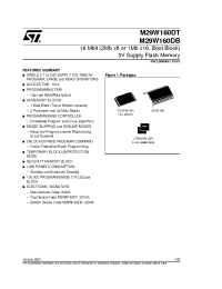 Datasheet M29W160DB90M6T производства STMicroelectronics